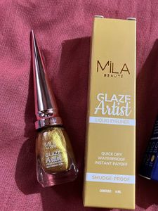 Mila Beaute Eyeliner Blue And Yellow