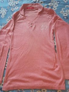 Cute Pink Long Sleeve Top