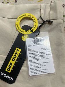 Trendy Beige Baggy Pants