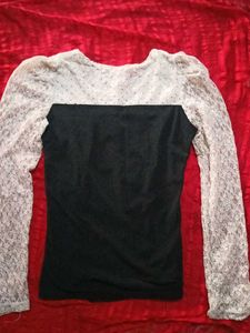 Lace Sleeve Top