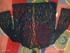 Navy Lace Shrug - Stylish Layer