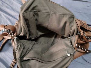 Leather Hobo Studded Bag
