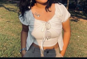 White Crop Top