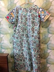 KURTA SET WITH EMBROIDERY &amp; MIRROR WORK. .