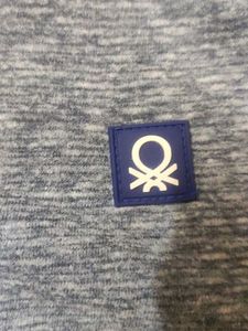 Benetton Grey Casual Shirt