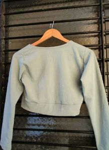 Pink Long Sleeve Crop Top