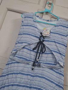 New Striped Girls Dress With Tag