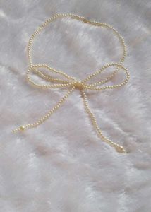 Pearl Bow Necklace