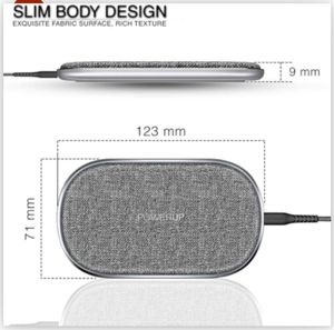 POWERUP Dual Coil High-Speed Wireless Charger Pad