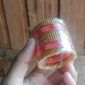 Red &amp; Gold Bangles