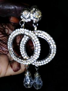 Sparkling Circle Earrings