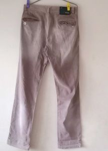 Casual Brown Faded Pants