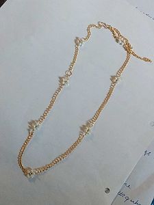 Gold & Pearl Necklace