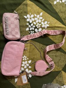 Steve Madden Pink Crossbody Bag With Pouch