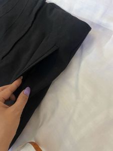 Zara High rise Black Momfit Pant Waist 30