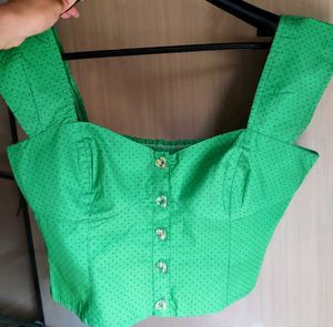 Cute Printed Crop Top💗