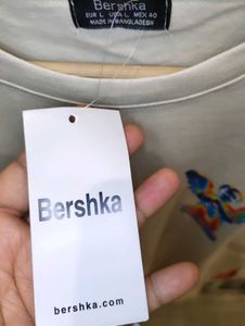 Bershka Unisex Backprinted Oversize Tee 😍🔥❤️‍🔥