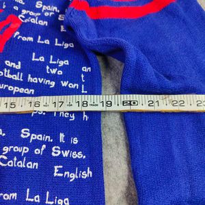 Stylish Typographic Pullover - Chest 36