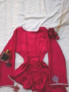 Y2k Corset Assymetrical Kurti❤️