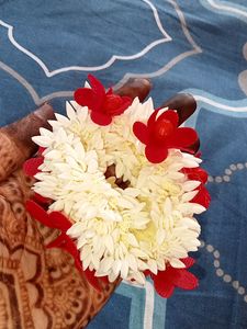 Premium Artificial Mogra Gajra For Bun With Rubber