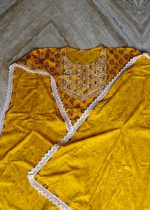 new yellow kaftan kurti