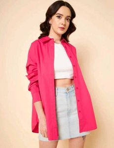 Pink Oversized Shirt