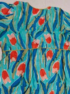Floral Print Tunic Top