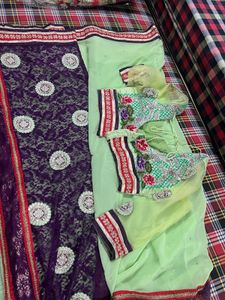 Elegant Green Saree