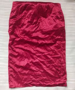 ✧⁠*⁠。Burgundy Satin Midi Dress