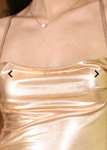 Elegant Gold Slip Dress 💛✨