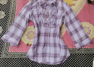 Y2K Vintage Plaid Fitted Button Down Shirt