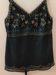 Black Embellished Top
