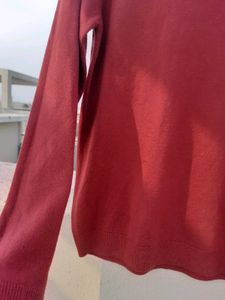Fig Maroon Sweatshirt For Women