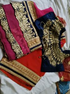 Elegant Pink Saree