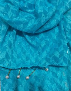 Georgette Shimmer Party Wear Stole