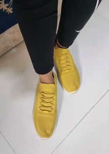 Mark Nason LA - Skechers Yellow Knit Sneakers