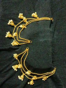 Gold Jhumka Earrings