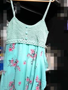 Floral Crochet Summer Dress