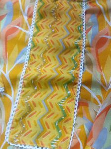 Yellow Floral Print Kurta with Pants