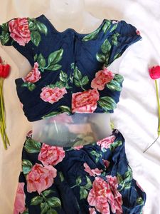 Pretty Floral Back Cut Out Dress