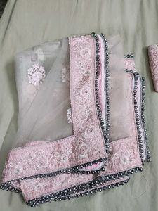 Beautiful Pink Designer Lehngaa With Heavy Flayer.