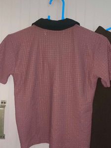 polo t shirt with brown cargo Outfit Set