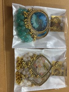 Resin fancy party wear 2 combo Earrings Set