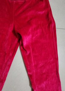 Kappa Pink Luxe Velvet  Jogging Pant