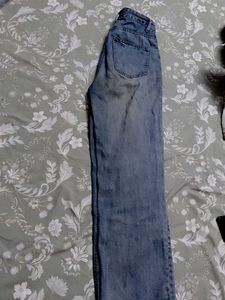 Light Wash High Waisted Wide Leg Jeans