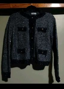 Korean Style Tweed Sweater