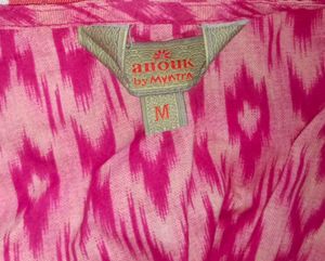 Pink Print Tunic Dress