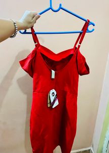 Bodycon Offshoulder Red Dress