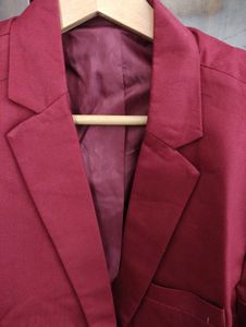 Maroon Formal Blazer For Men