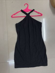 Halter Neck Black Dress